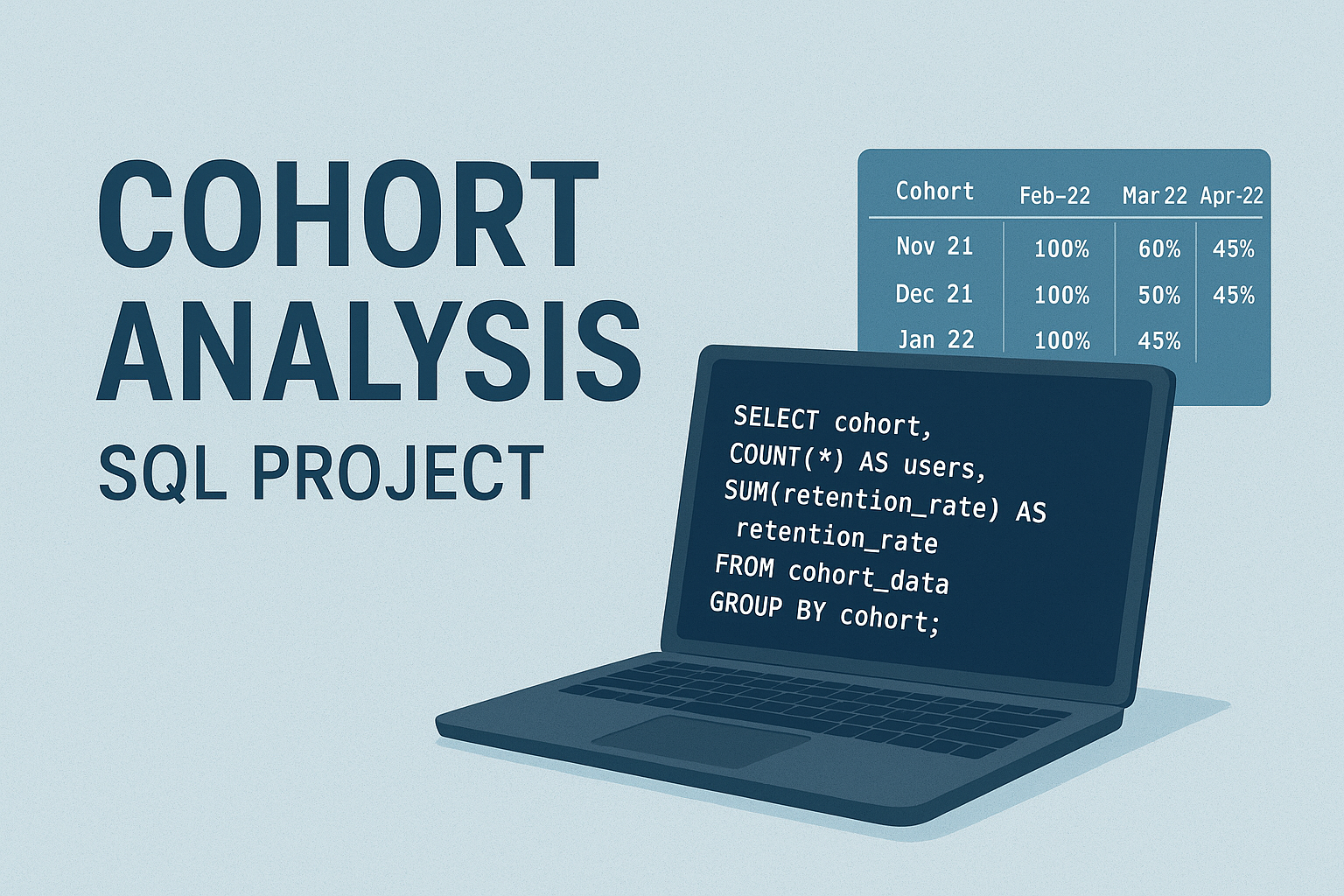 Cohort analysis dashboard preview